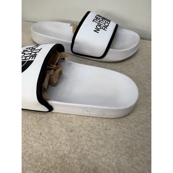 The North Face Womens Base Camp Slide III Slides Sandals White Black Logo 8 - Picture 2 of 13